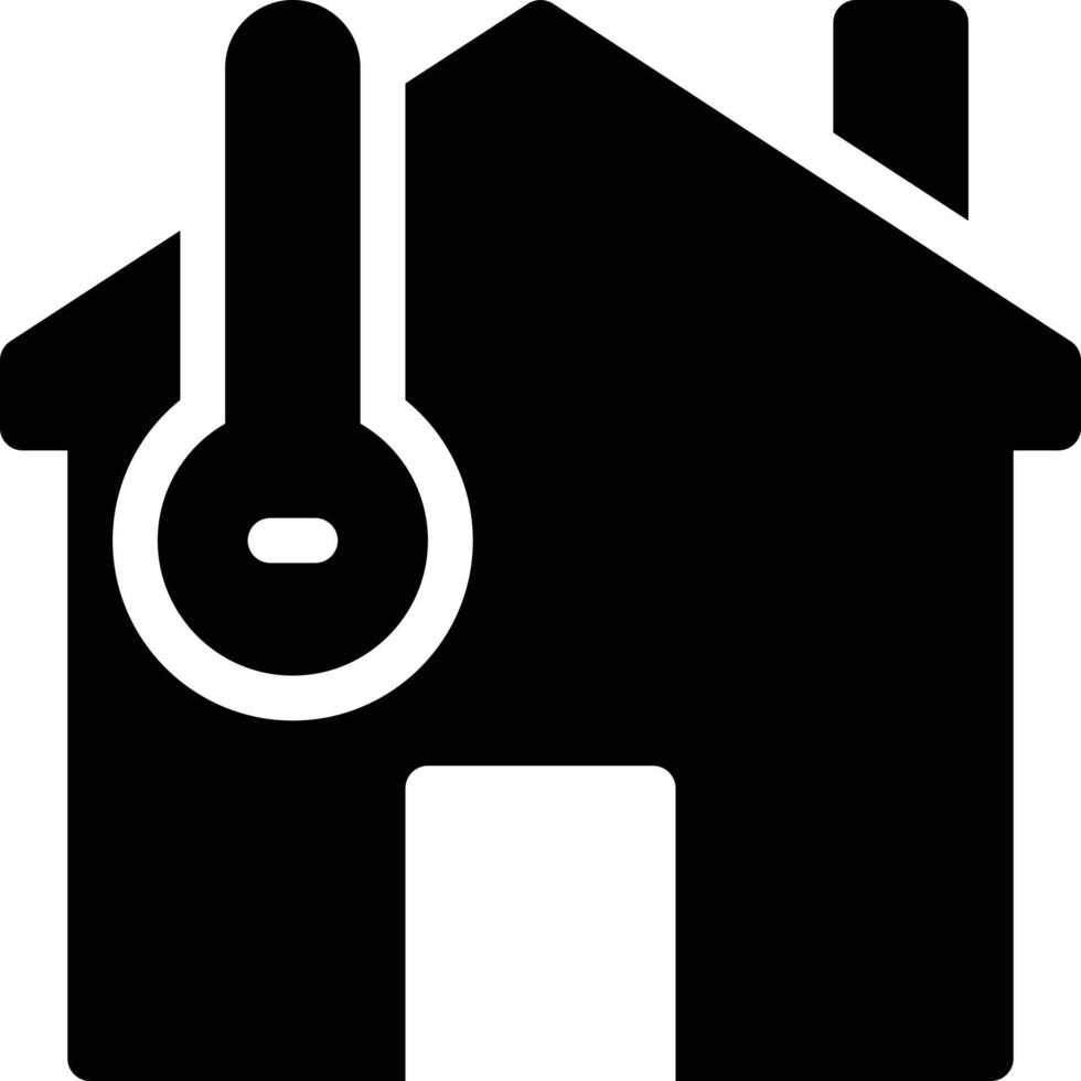 ilustración vectorial de temperatura del hogar en un fondo. símbolos de calidad premium. iconos vectoriales para concepto y diseño gráfico. vector