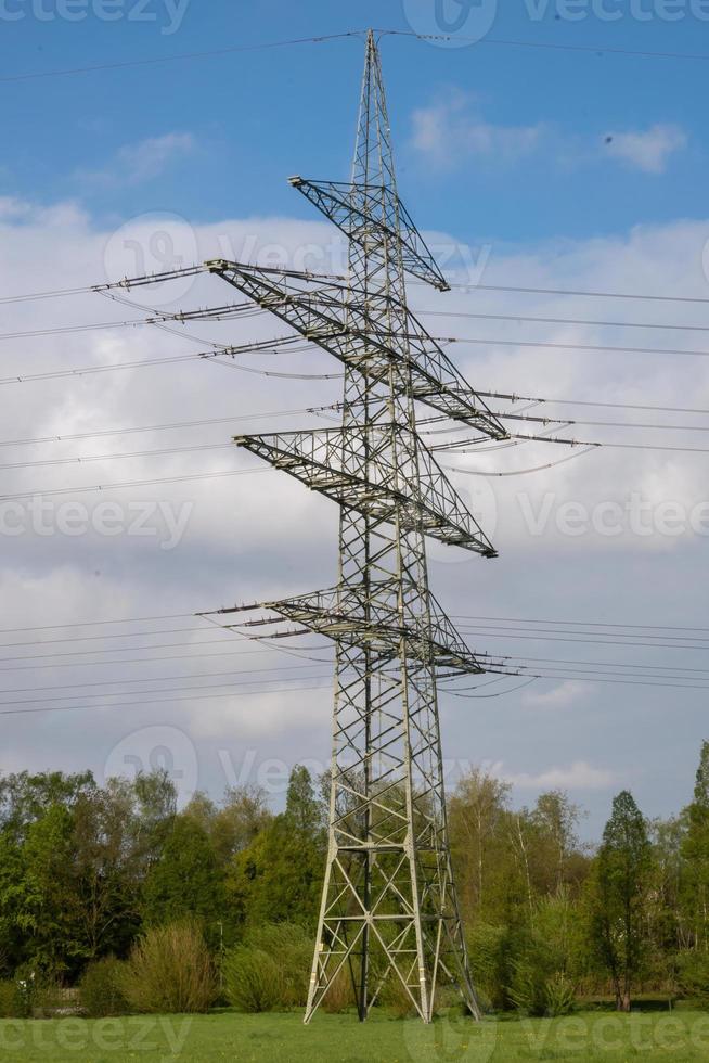 High voltage pylon for power supply photo