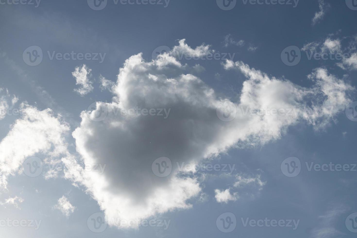 white clouds with blue sky photo