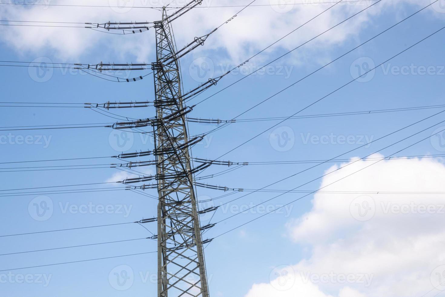 High voltage pylon for power supply photo