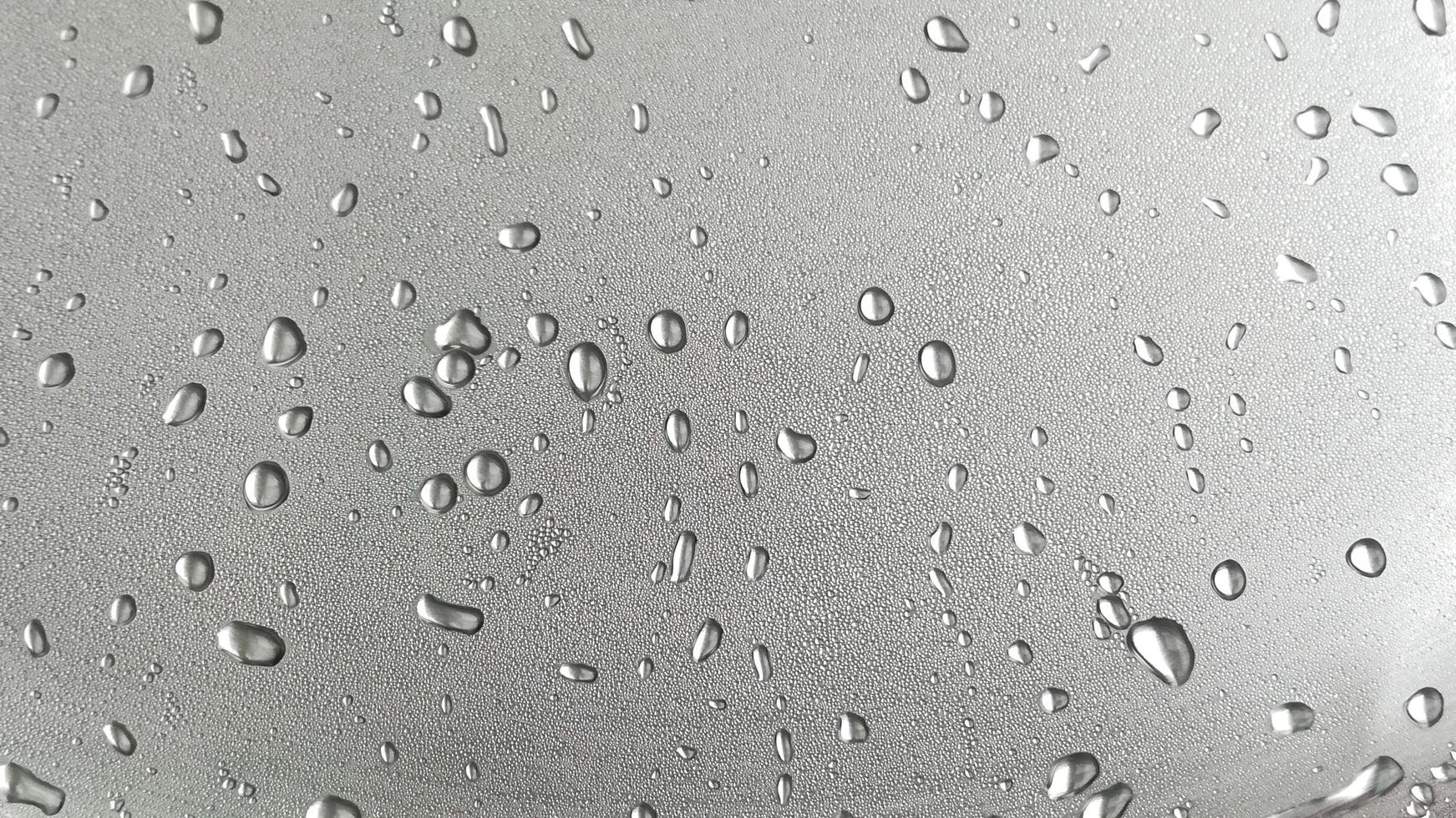 drop spray water on metal texture with pattern colorful. photo