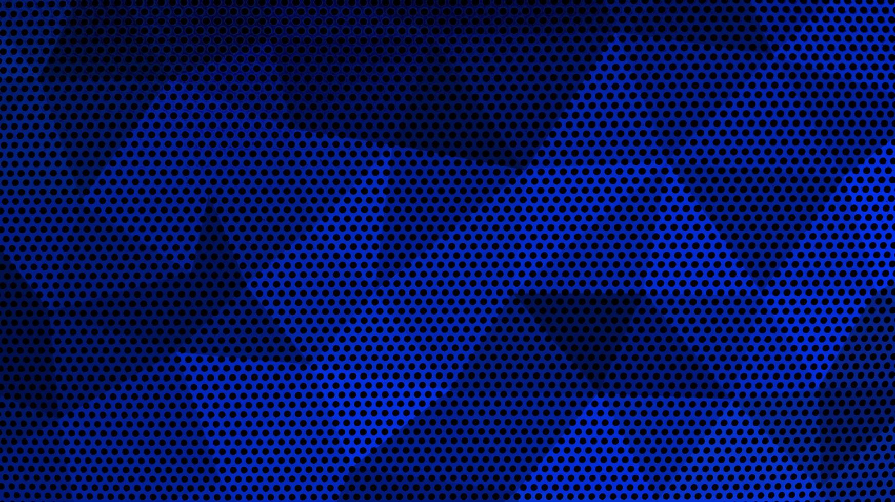 Abstract blue illustration  with black dot background. photo