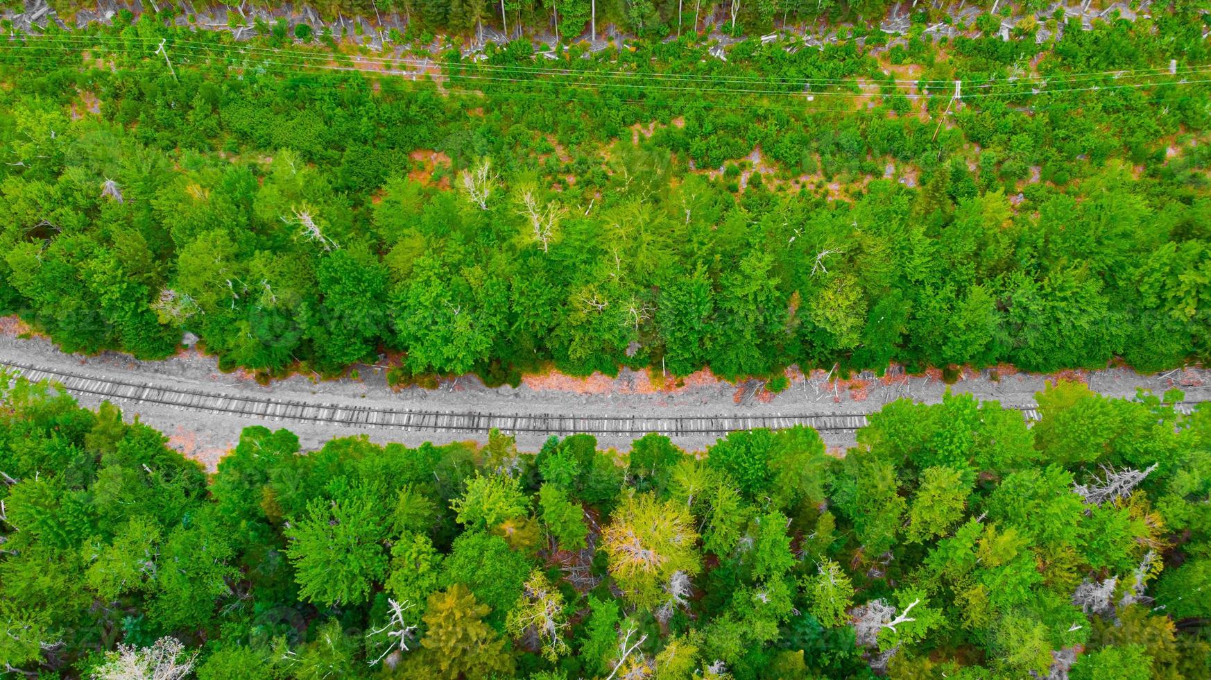 Railway track near the Trail Parking, New Hampshire photo