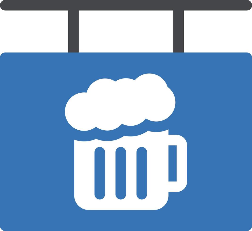 ilustración de vector de tablero de cerveza en un fondo. símbolos de calidad premium. iconos vectoriales para concepto y diseño gráfico.