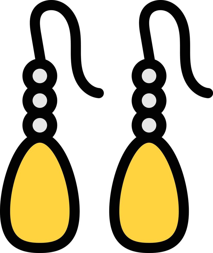 earring vector illustration on a background.Premium quality symbols.vector icons for concept and graphic design.