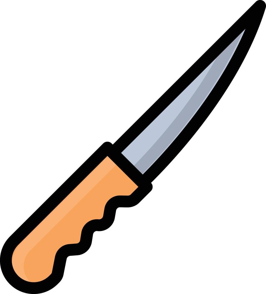 ilustración de vector de cuchillo en un fondo. símbolos de calidad premium. iconos vectoriales para concepto y diseño gráfico.