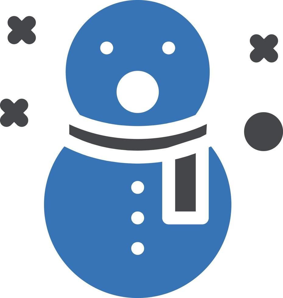 ilustración de vector de muñeco de nieve en un fondo. símbolos de calidad premium. iconos vectoriales para concepto y diseño gráfico.