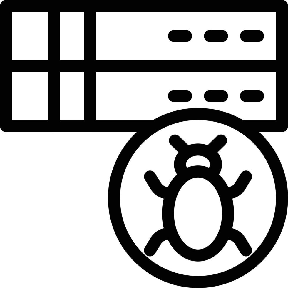 server bug vector illustration on a background.Premium quality symbols. vector icons for concept and graphic design.