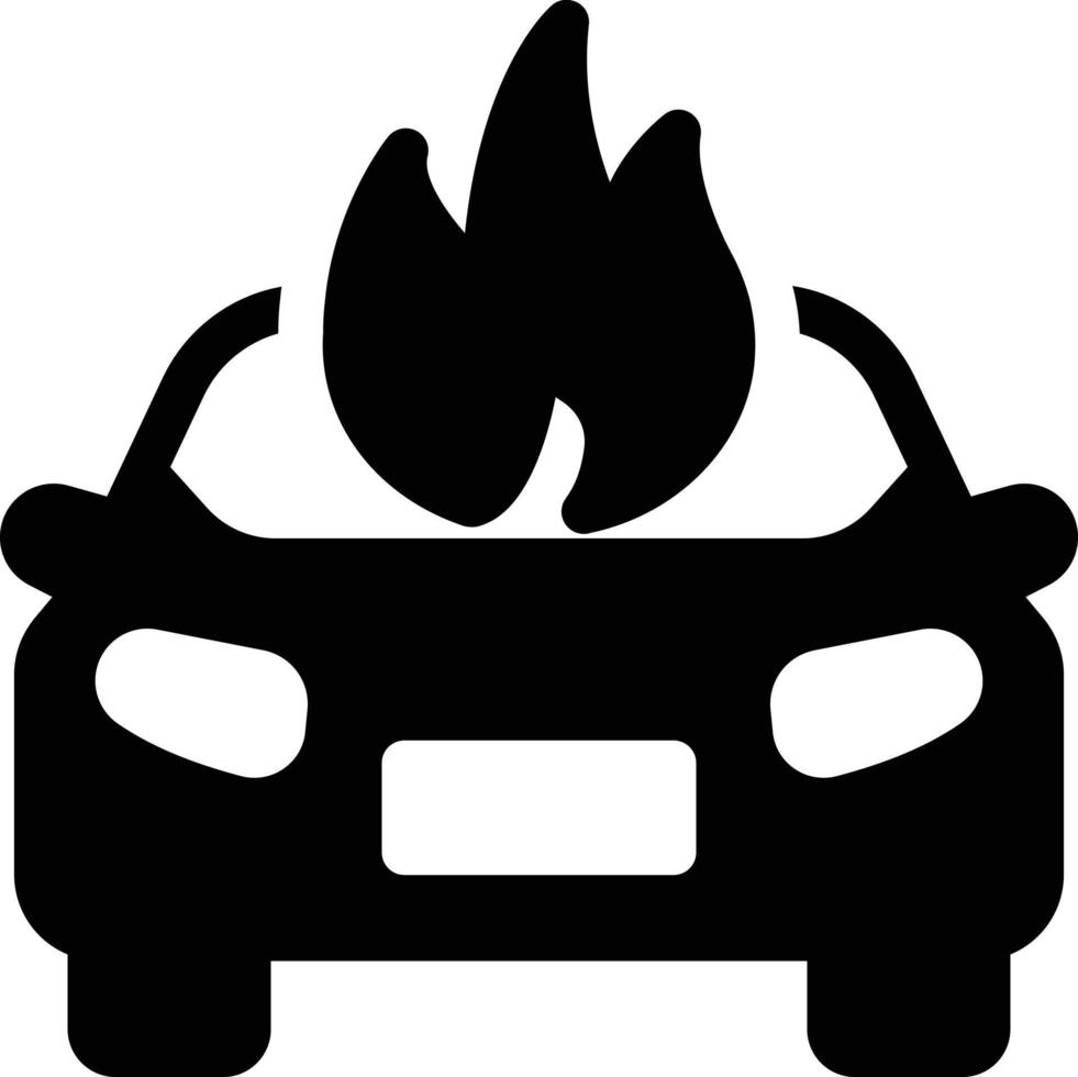 car fire vector illustration on a background.Premium quality symbols.vector icons for concept and graphic design.