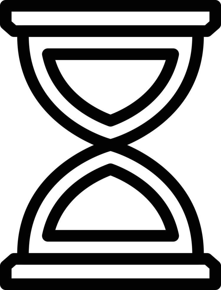 ilustración vectorial de reloj de arena en un fondo. símbolos de calidad premium. iconos vectoriales para concepto y diseño gráfico. vector