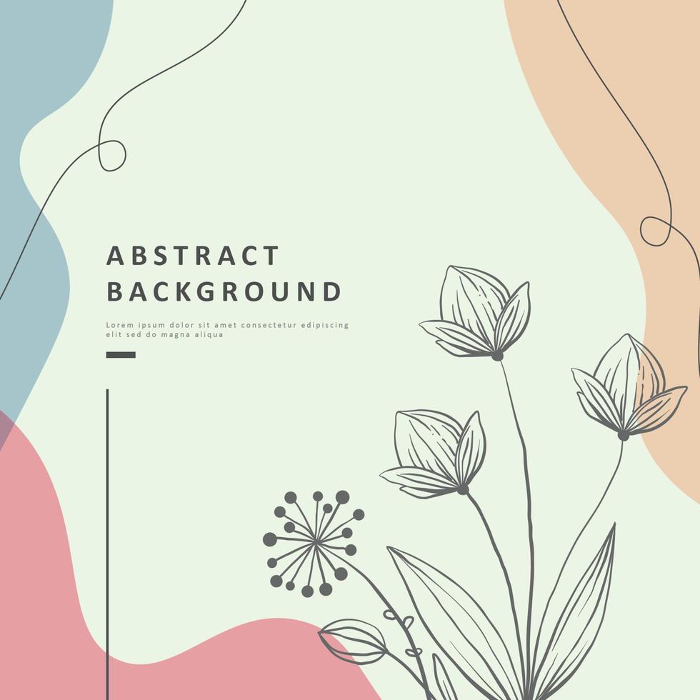 abstract modern hand drawn background vector