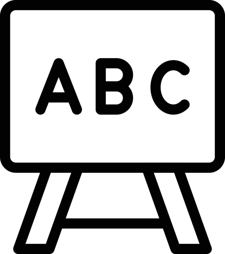 Ilustración de vector de tablero abc en un fondo. Símbolos de calidad premium. Iconos vectoriales para concepto y diseño gráfico.