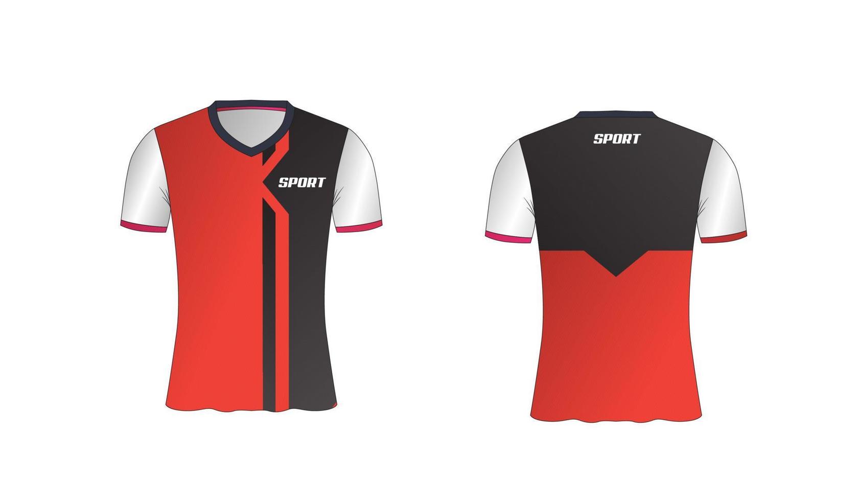 jersey es un diseño de camiseta deportiva mala para el equipo de fútbol, baloncesto y voleibol vector