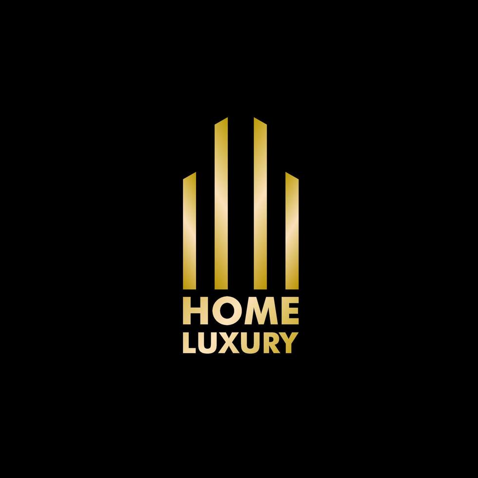 hohome luxury logo with gold icon, vectorme luxury vector