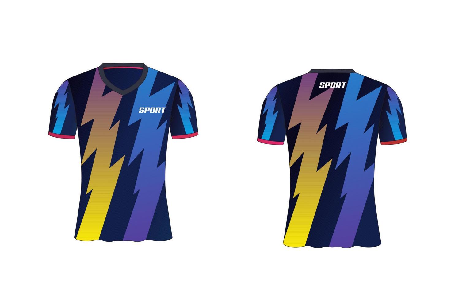 jersey es un diseño de camiseta deportiva mala para el equipo de fútbol, baloncesto y voleibol vector