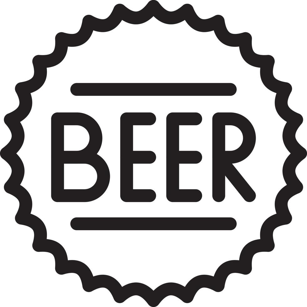 Ilustración de vector de cerveza en un fondo. Símbolos de calidad premium. iconos vectoriales para concepto y diseño gráfico.