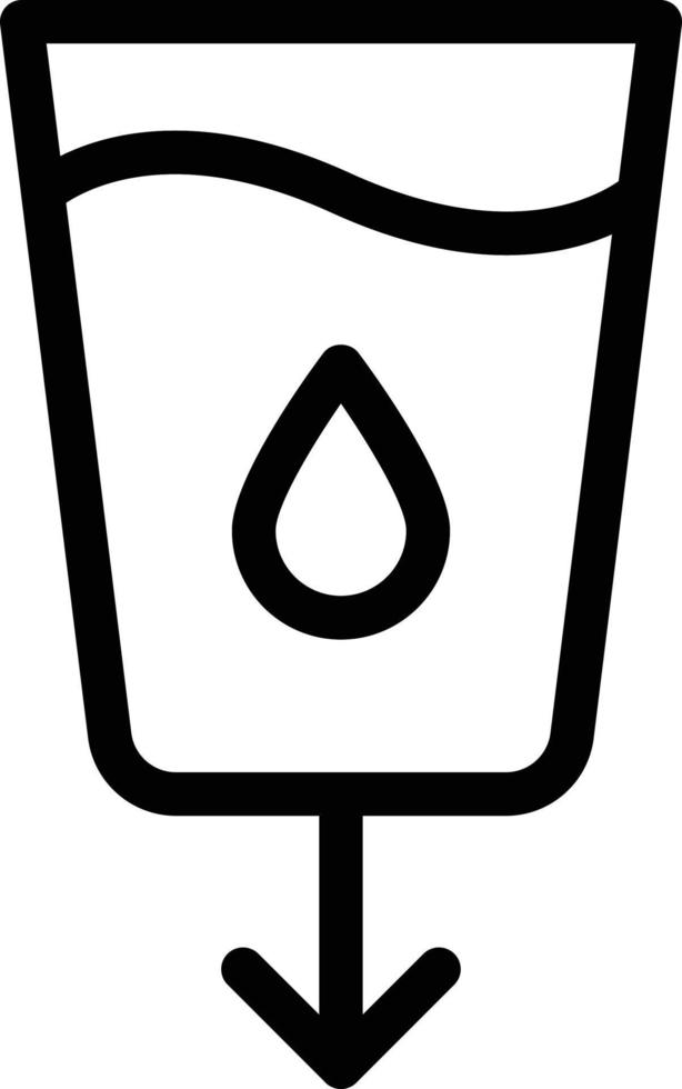 ilustración de vector de agua limpia en un fondo. símbolos de calidad premium. iconos vectoriales para concepto y diseño gráfico.