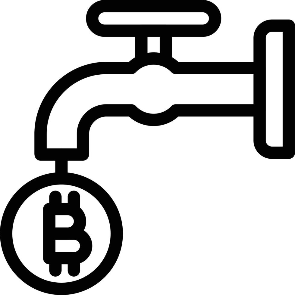 toque la ilustración vectorial de bitcoin en un fondo. símbolos de calidad premium. iconos vectoriales para concepto y diseño gráfico. vector