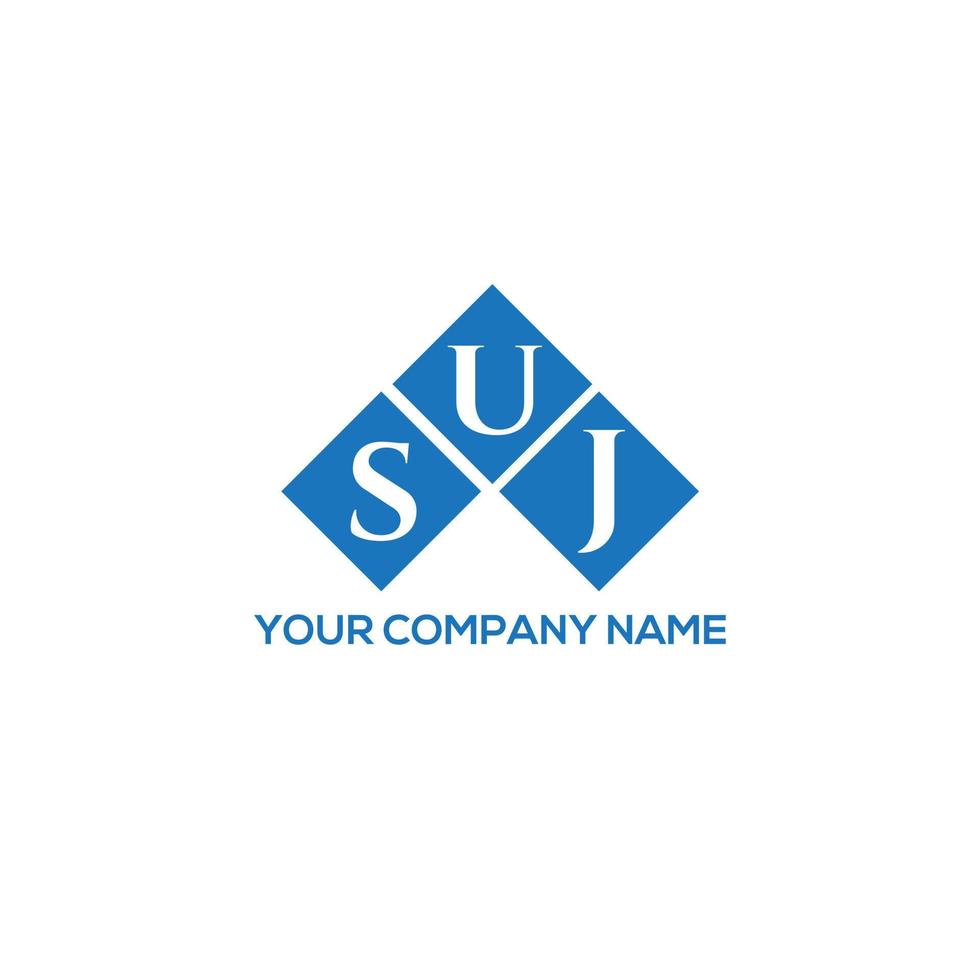 SUJ letter logo design on white background. SUJ creative initials letter logo concept. SUJ letter design. vector