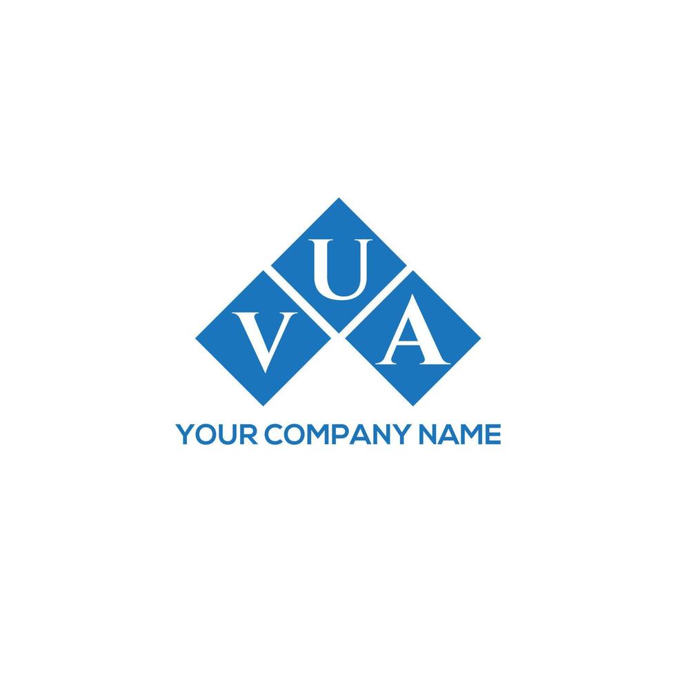 VUA letter logo design on white background. VUA creative initials letter logo concept. VUA letter design. vector