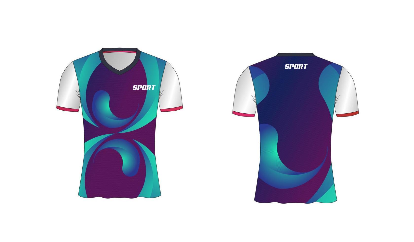 jersey es un diseño de camiseta deportiva mala para el equipo de fútbol, baloncesto y voleibol vector