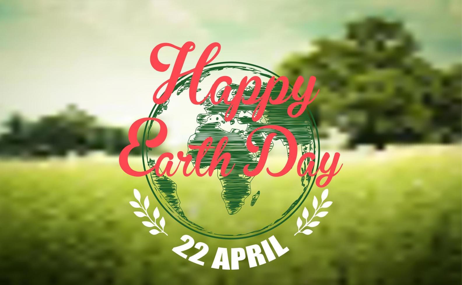 Earth Day .Illustration vector