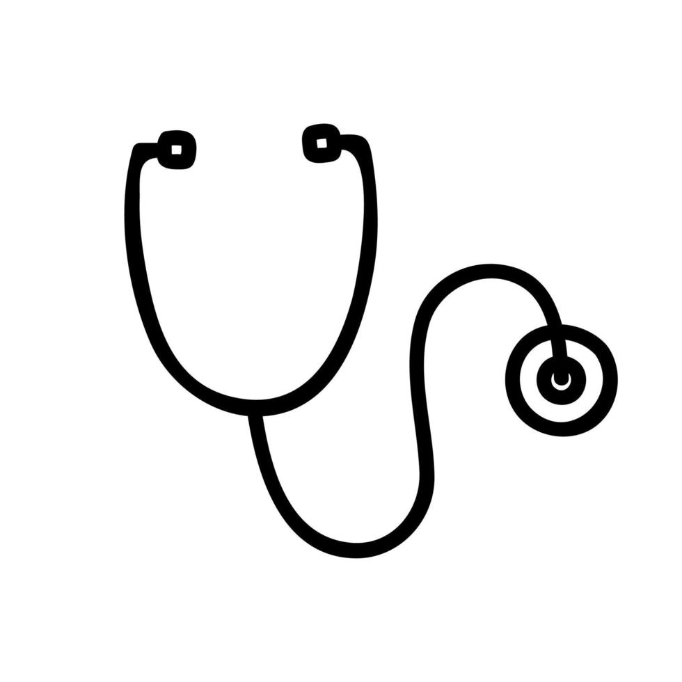 Thin line medical stethoscope icon isolated on white background - Vector  7264421 Vector Art at Vecteezy