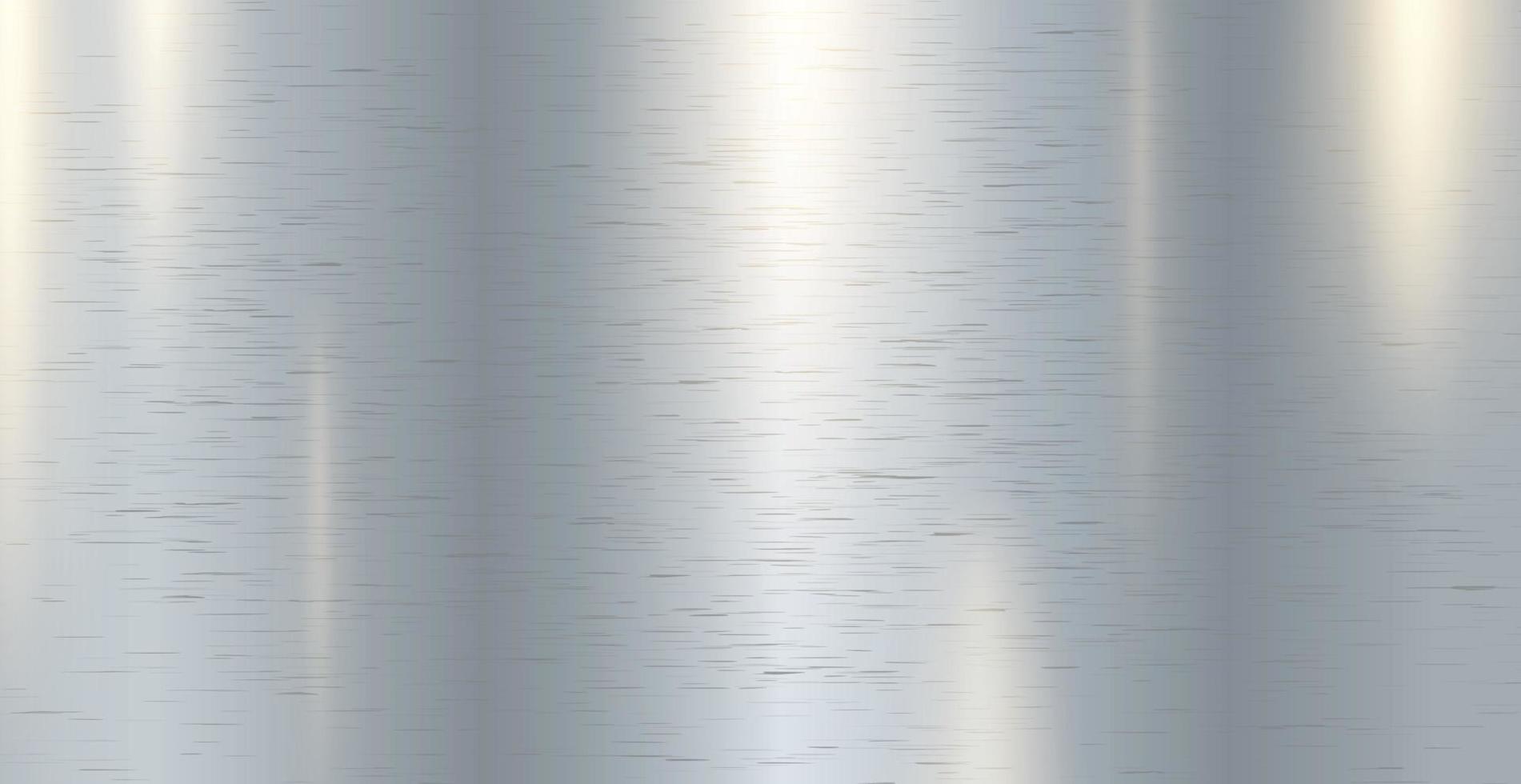 Panoramic background silver steel metal texture - Vector