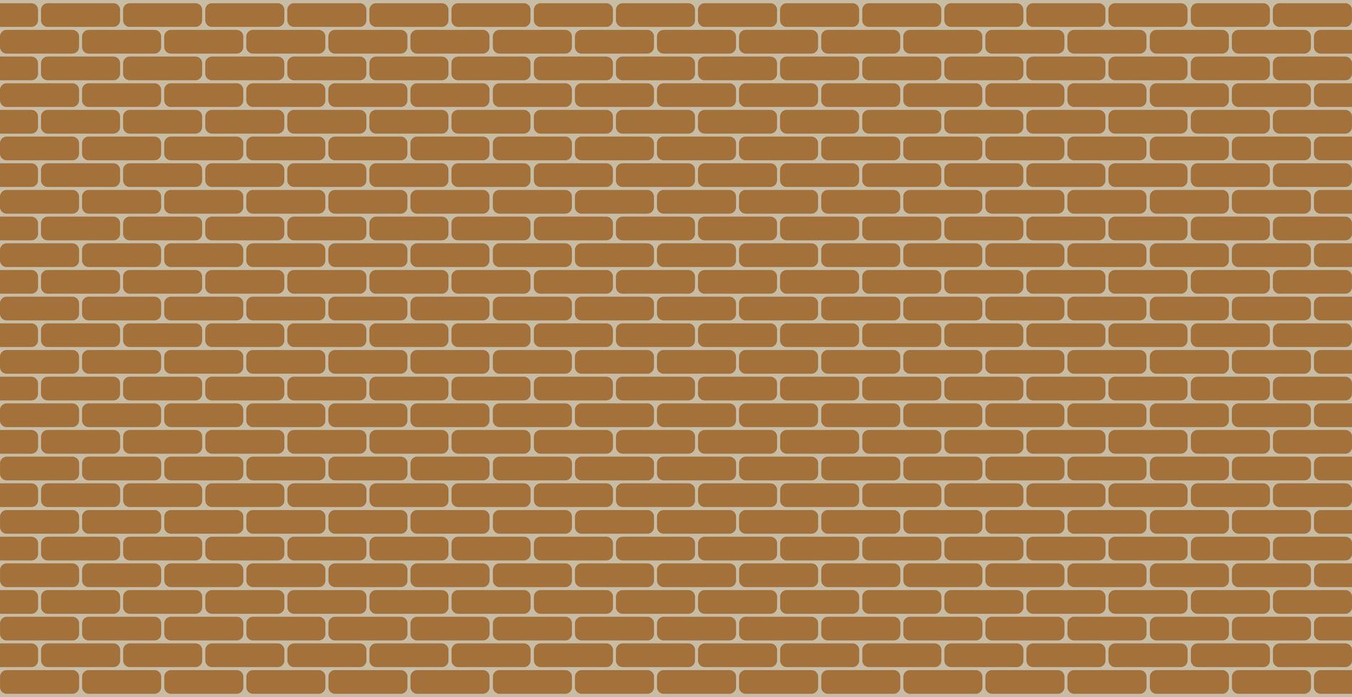Panoramic background texture smooth red brickwork - Vector