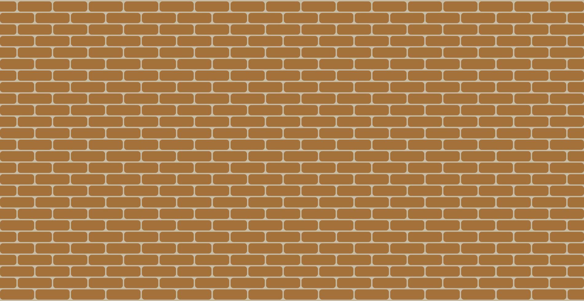 Panoramic background texture smooth red brickwork - Vector