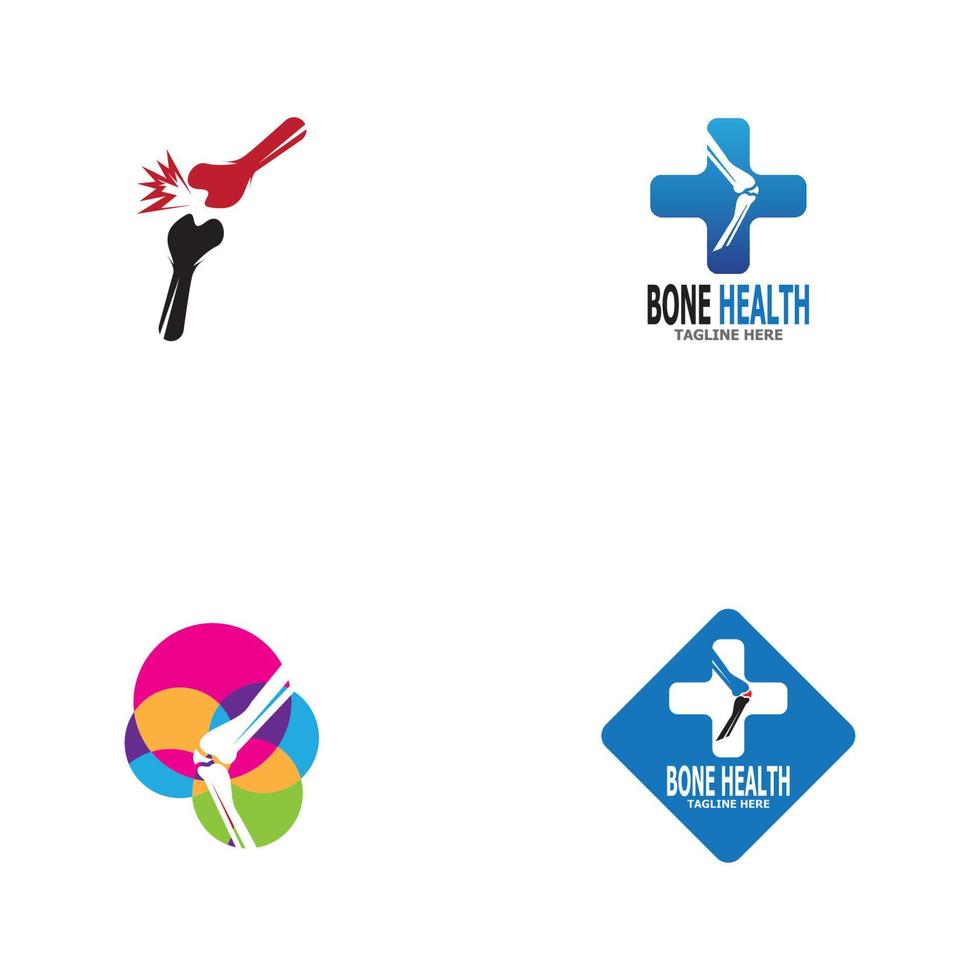 Bone health logo vector illustration