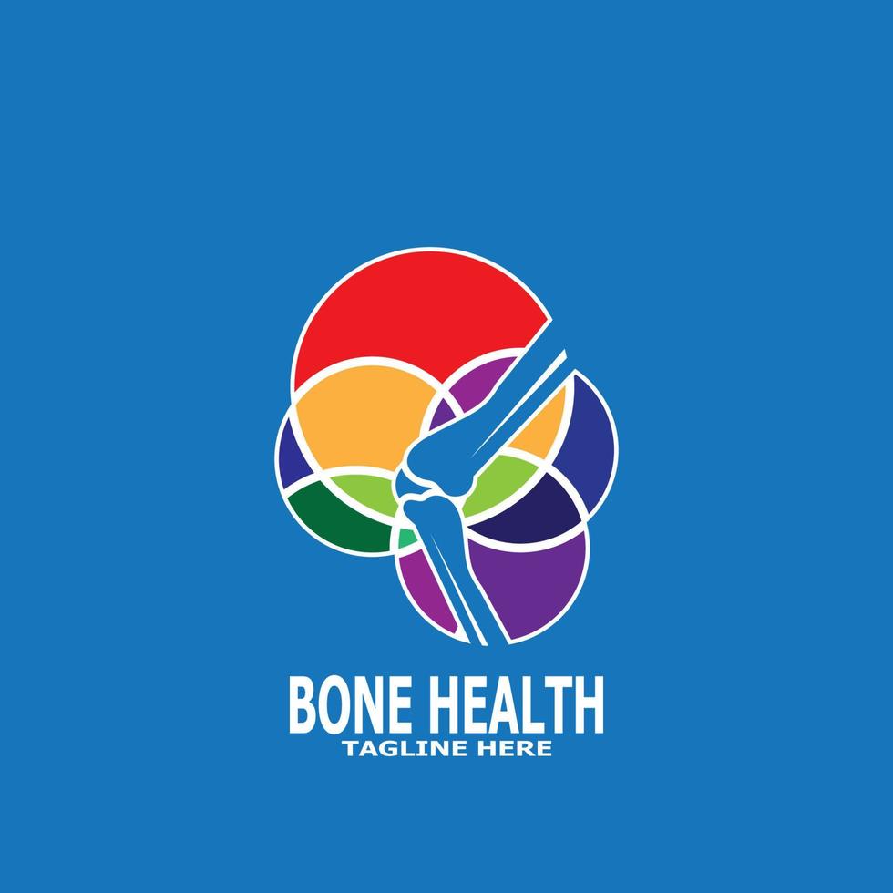 Bone health logo vector illustration