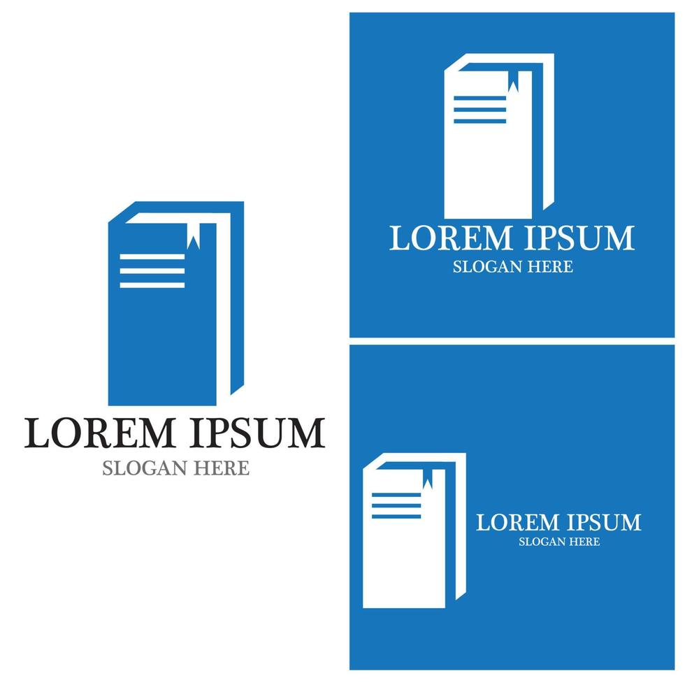 Book icon and symbol vector template