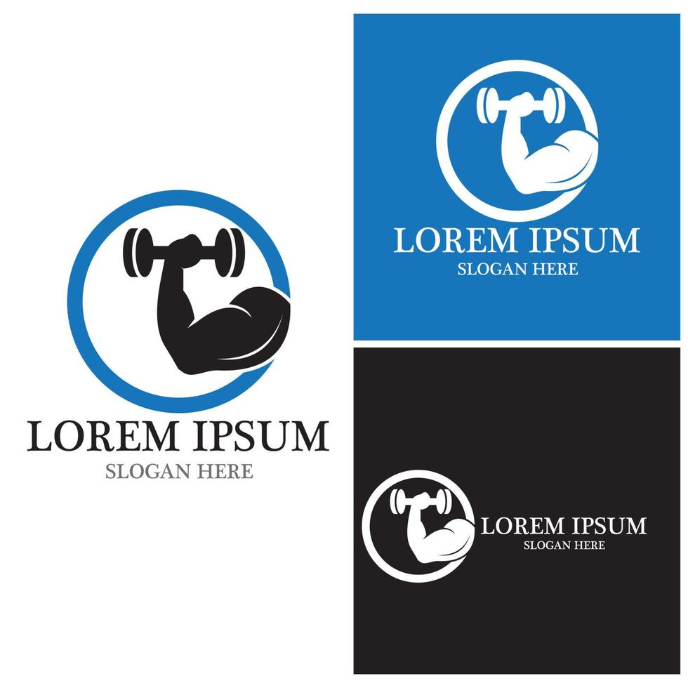 Fitness Logo Design vector illustrationicon