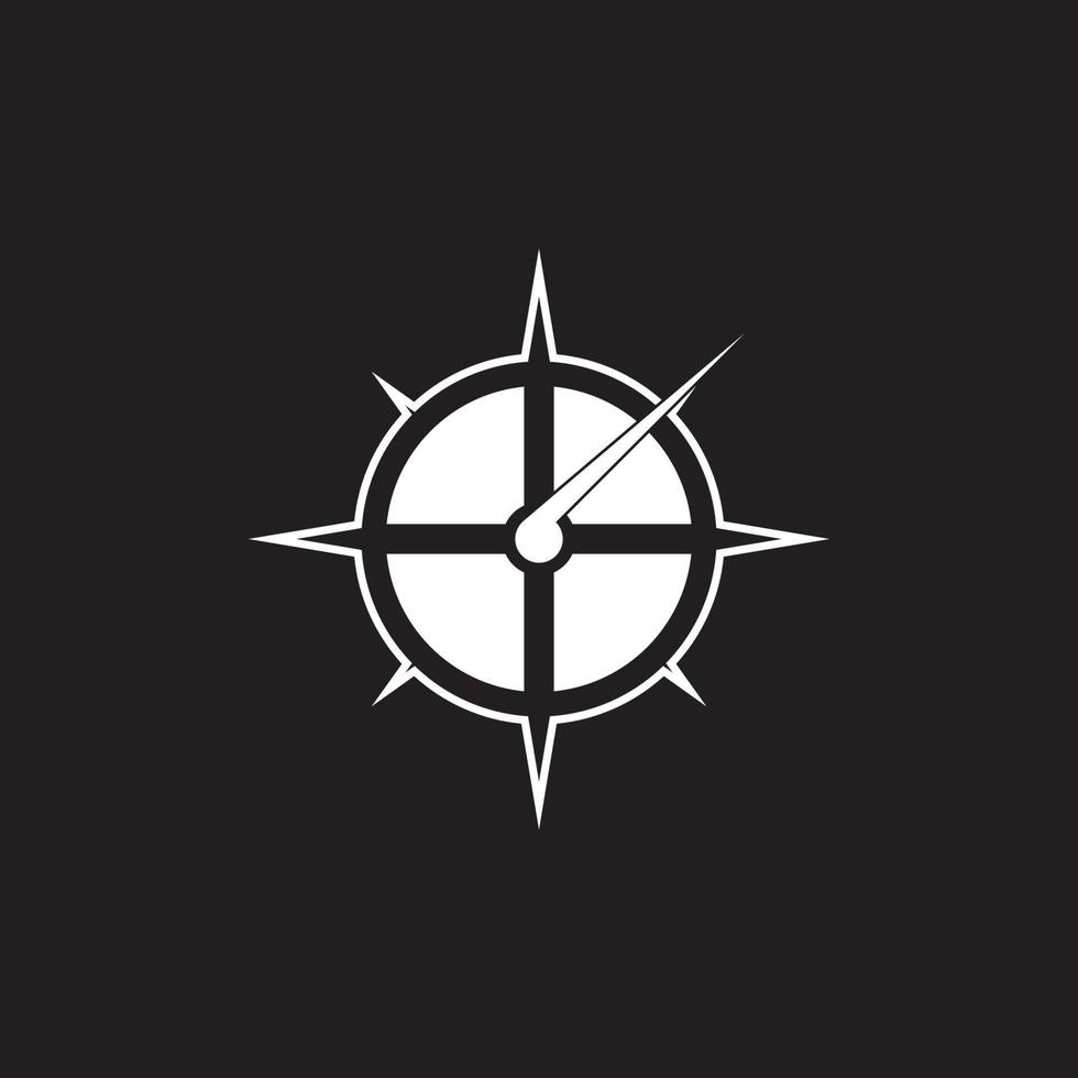 Compass icon and symbol vector template