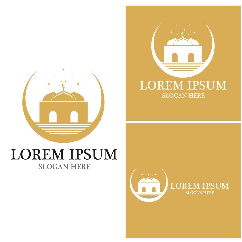 Mosque icon and symbol vector template