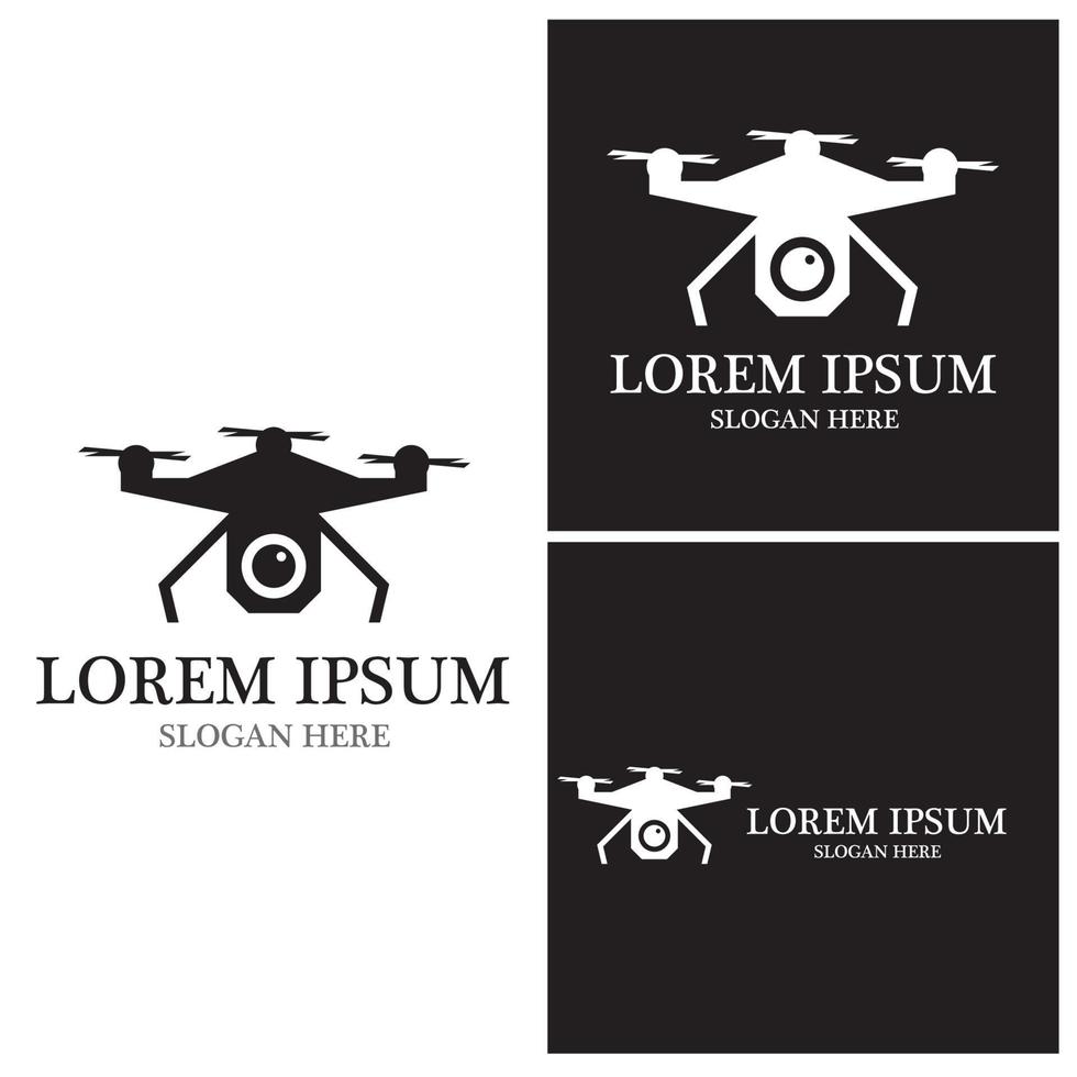 Drone logo vector icon