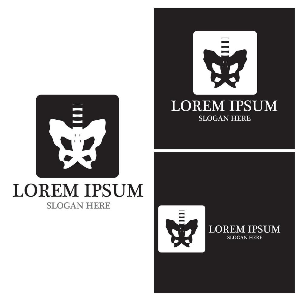 Bone health logo vector illustration