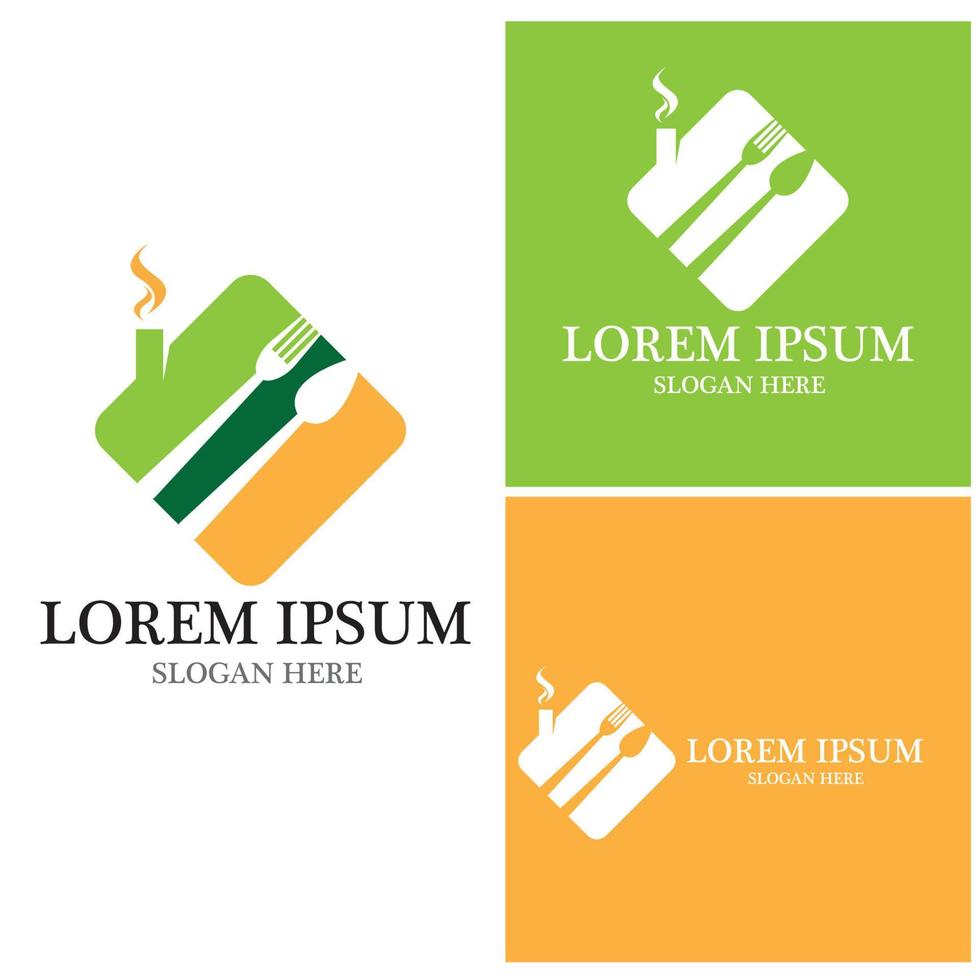 plantilla de vector de logotipo de icono de restaurante