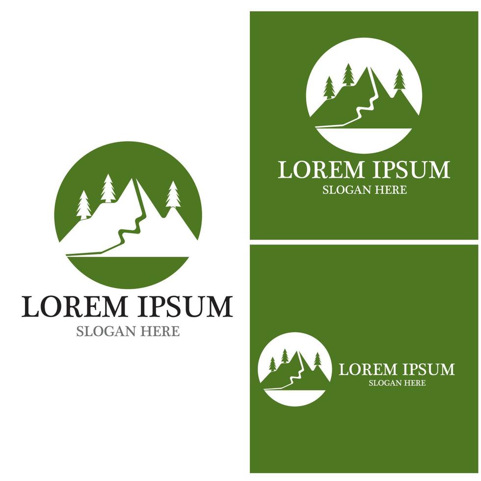 Mountain icon Logo vector template