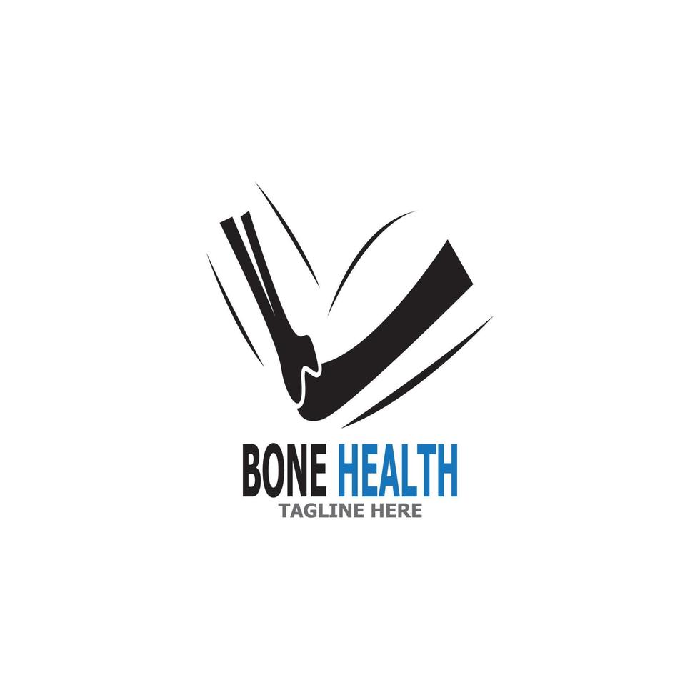 Bone health logo vector illustration