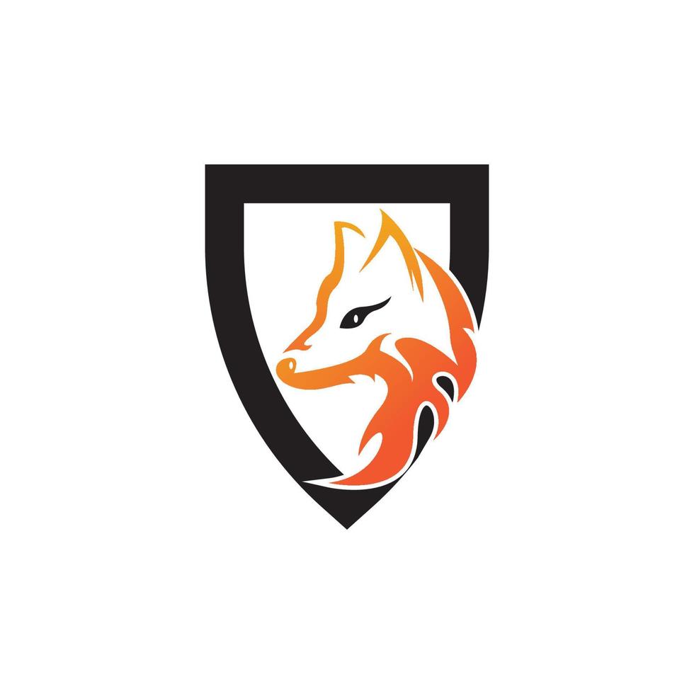 Fox vector illustration icon and symbol