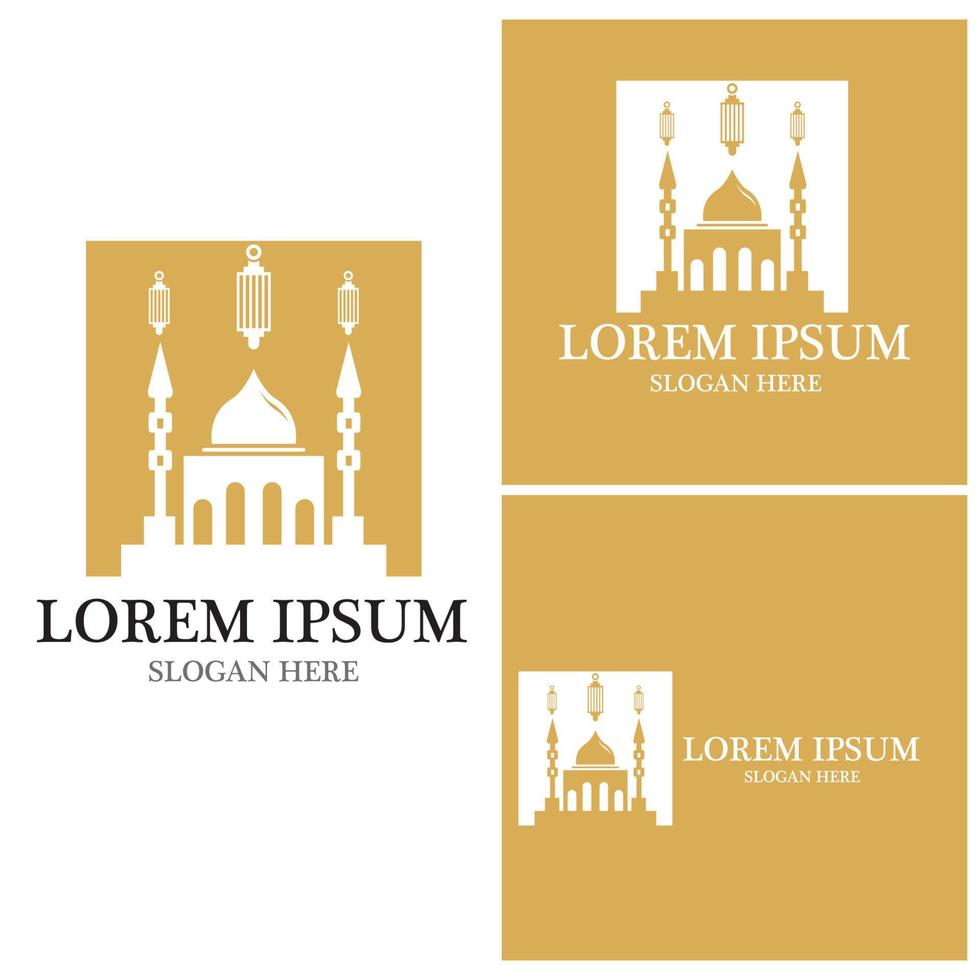 Mosque icon and symbol vector template