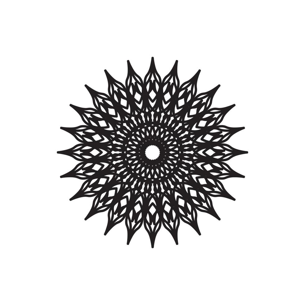 Mandala logo design vector illustration