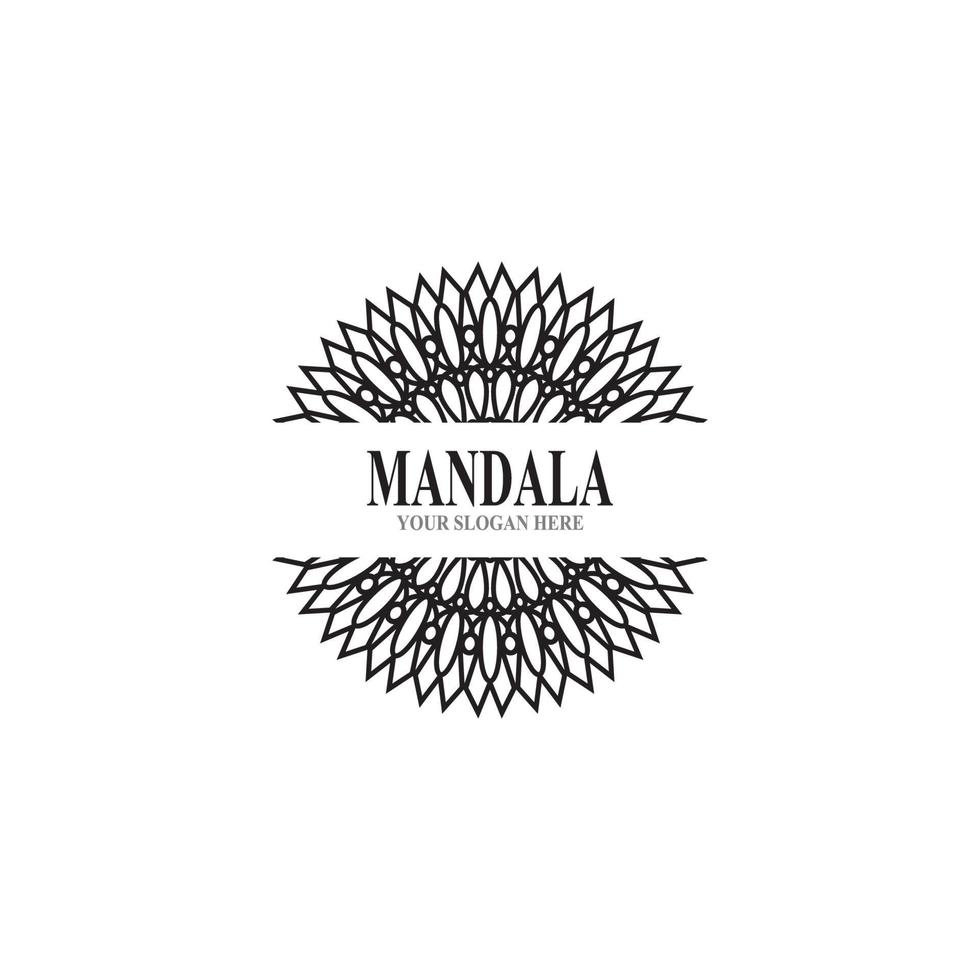 Mandala logo design vector illustration