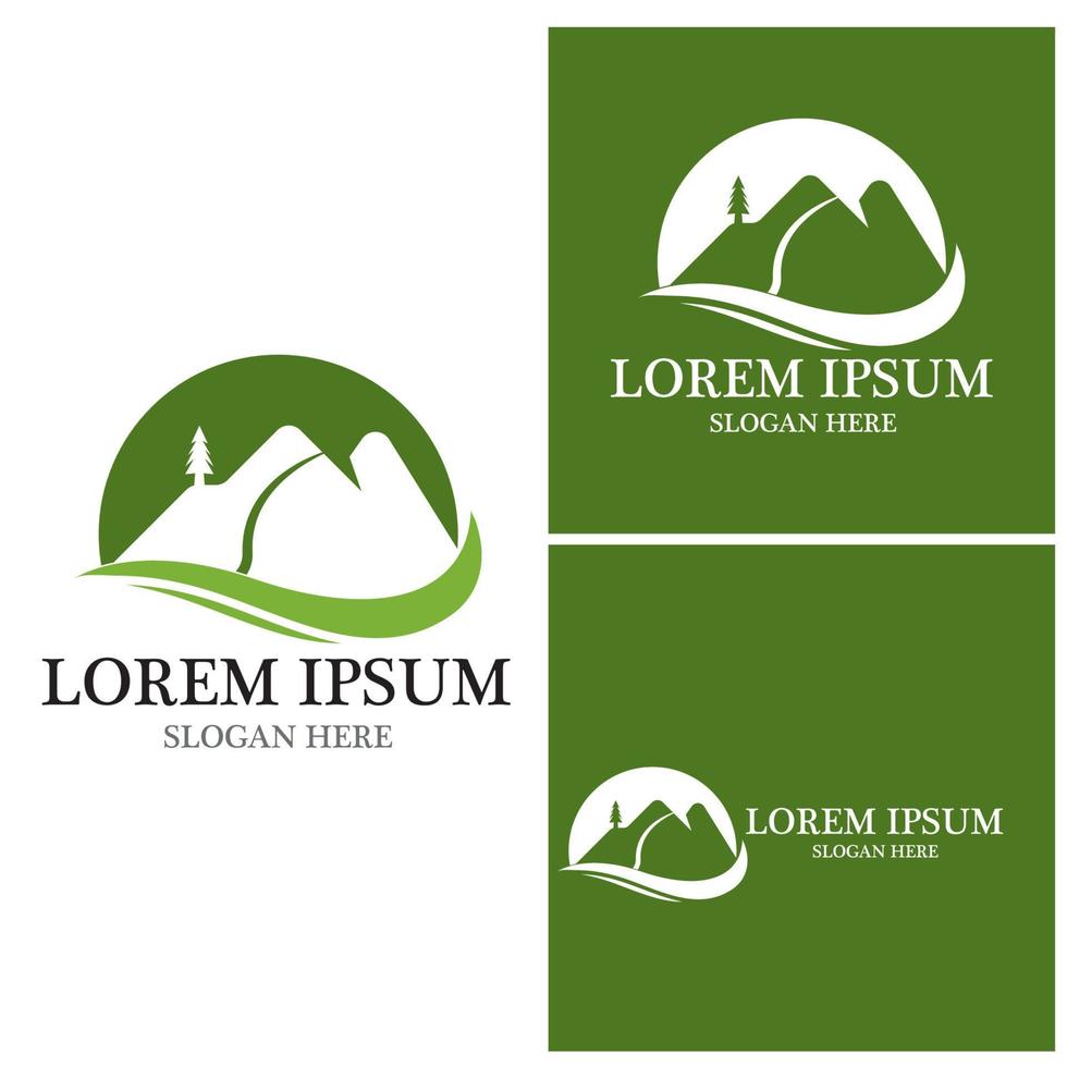 Mountain icon Logo vector template