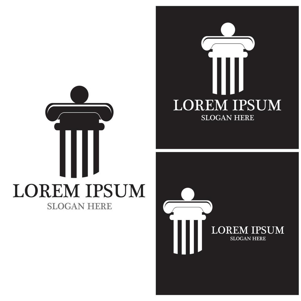 Justice law Logo Template vector illsutration design