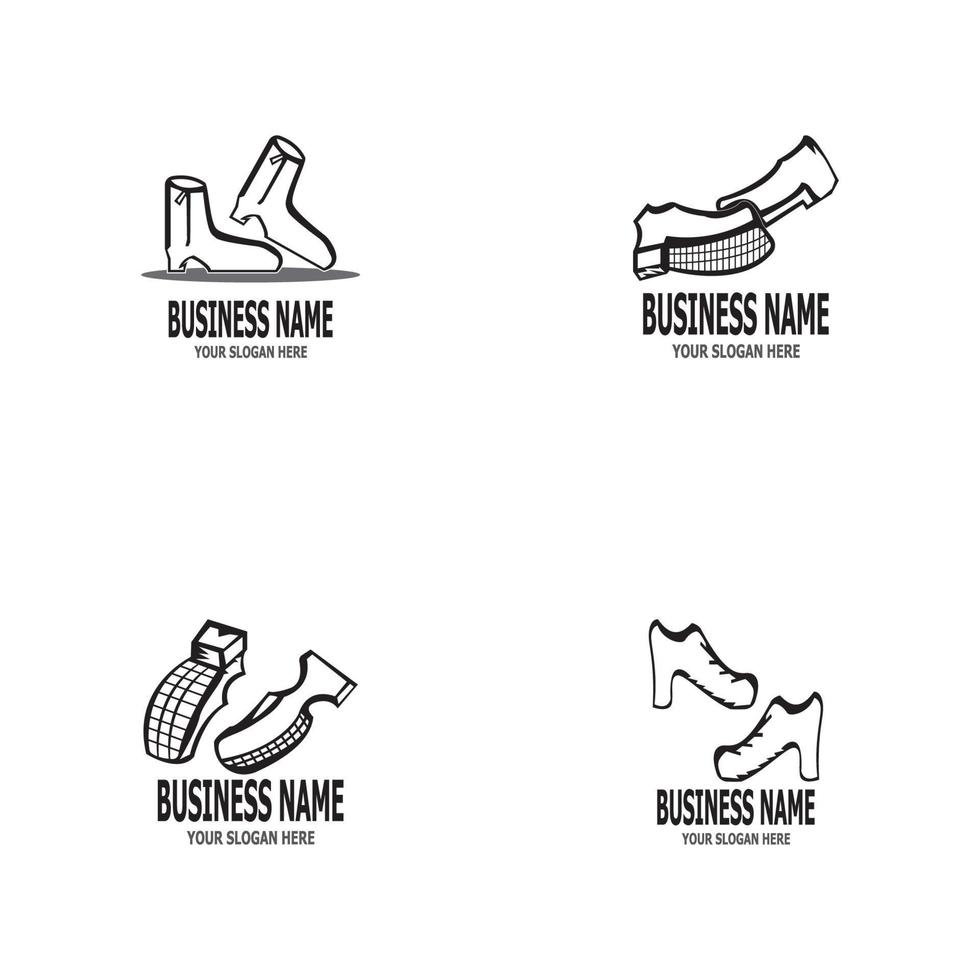 Shoes icon and symbol vector template