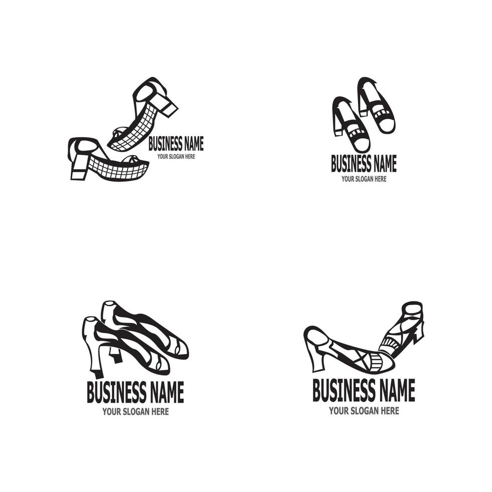 Shoes icon and symbol vector template