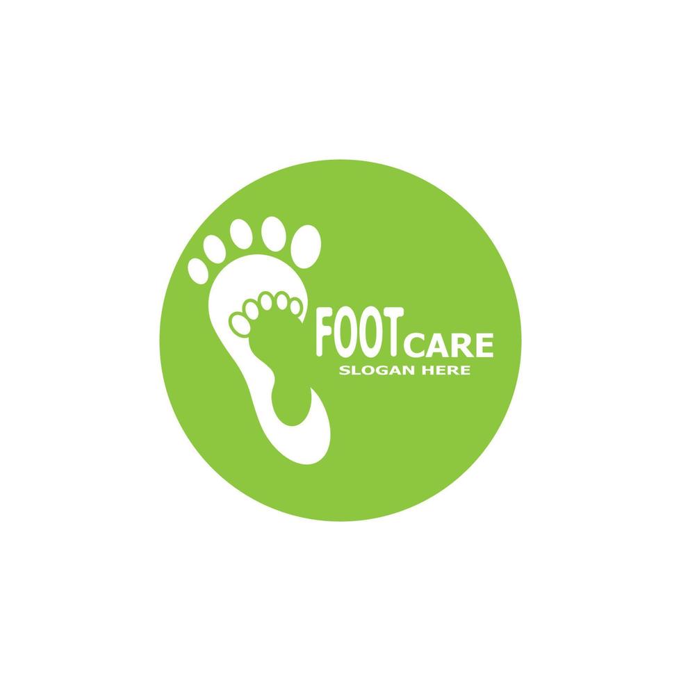 Foot care health logo vector template